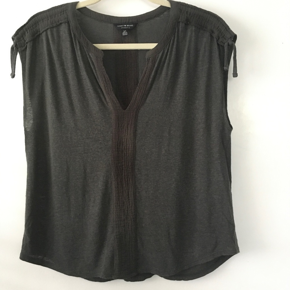 Lucky Brand, size small, green top
